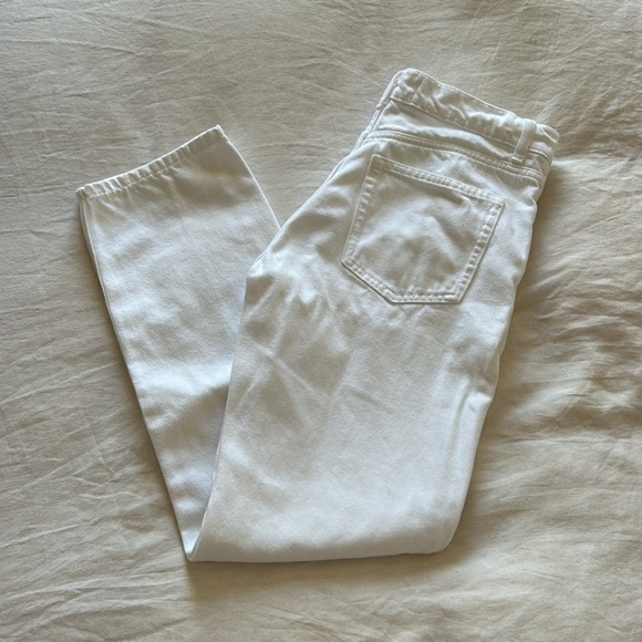 ✨ REFORMATION BUTTON FLY STRAIGHT LEG JEANS IN VINTAGE WHITE SZ 26/27 - Picture 2 of 8